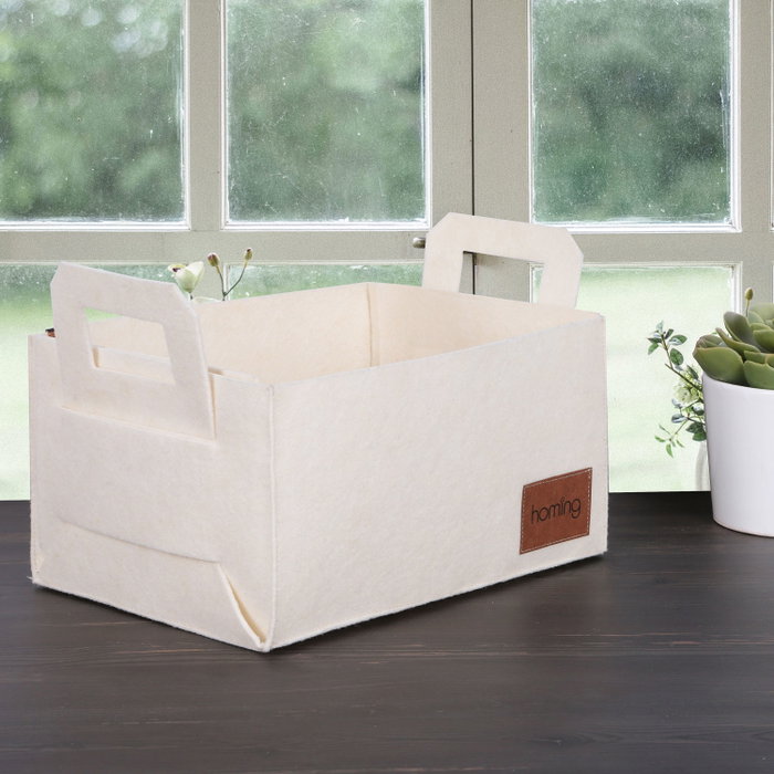 Aberto Design Organizador de Escritorio de Fieltro Crema HMY - 6266 Aberto Design Organizador de Escritorio de Fieltro Crema HMY - 6266